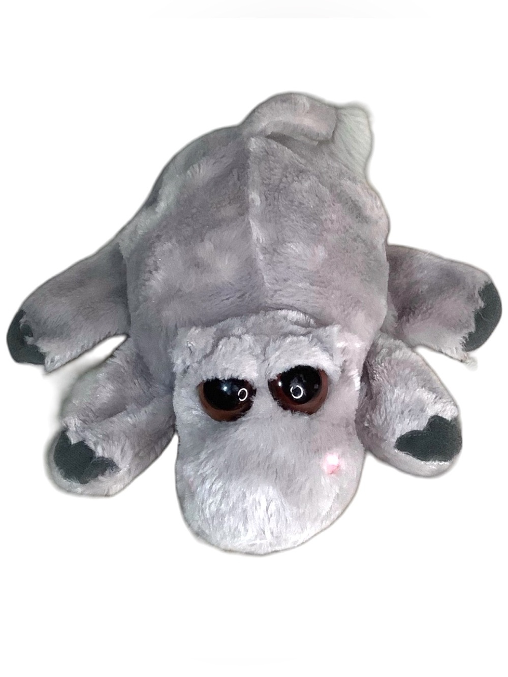 Caltoy Gray Hippo Hand Puppet Glove Style Plush 8in